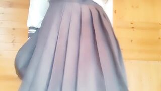 清纯水手服大奶妹假鸡吧玩弄阴茎