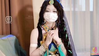 [糖心Vlog] 朵莉亚的歌声召唤 白丝足交侍奉骚穴被射满精液 - 嫩小兔